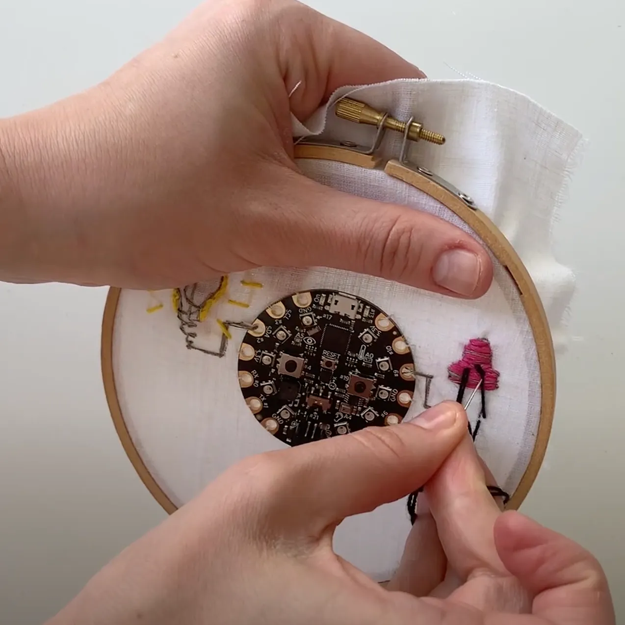 How to Embroider E-Textile Capacitive Sensors